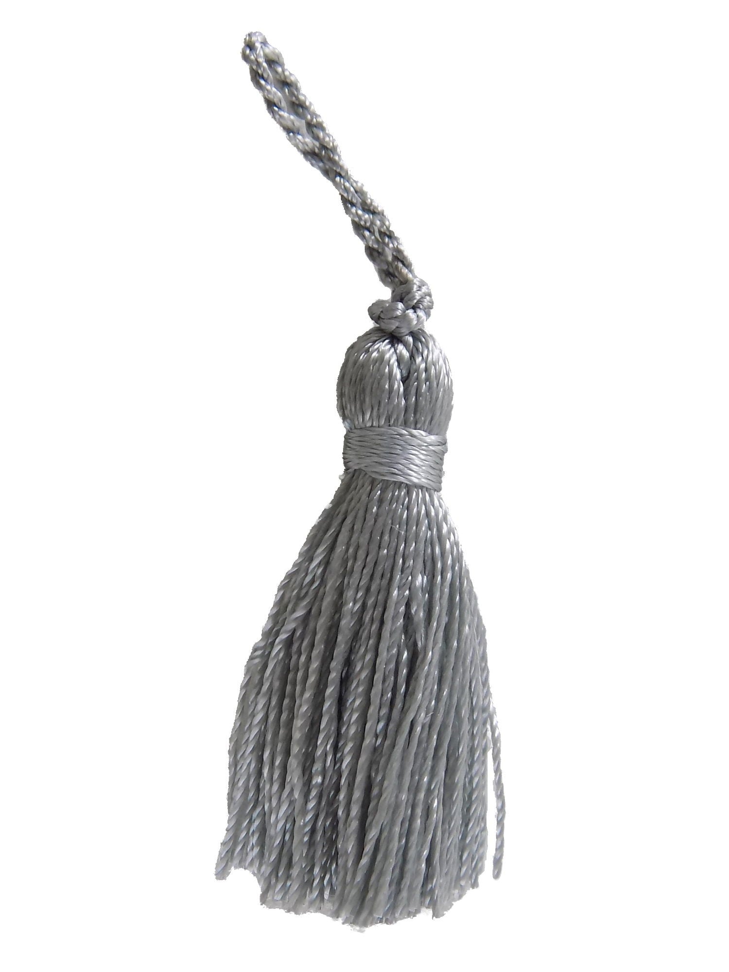 BTTA12  SILVER 4cm TASSEL PACK OF 8