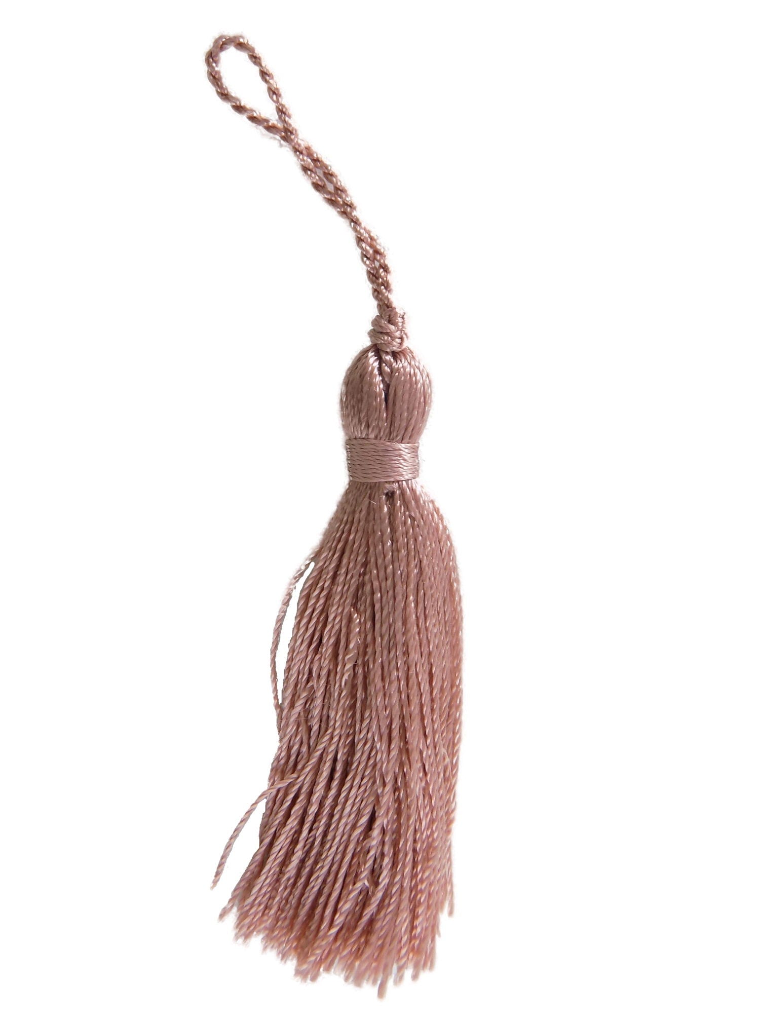 BTTA15 PEACH 6cm TASSEL PACK OF 8