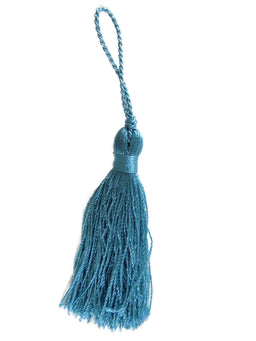 BTTA17 AQUA 6cm TASSEL PACK OF 8