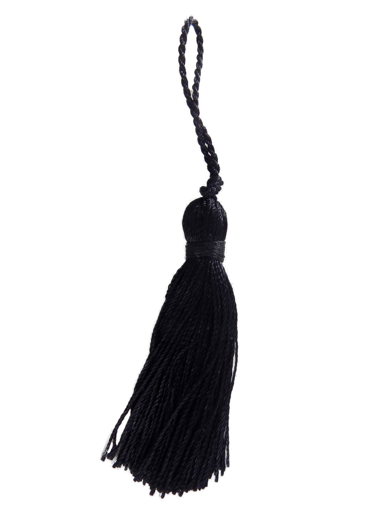 BTTA18 BLACK 6cm TASSEL PACK OF 8