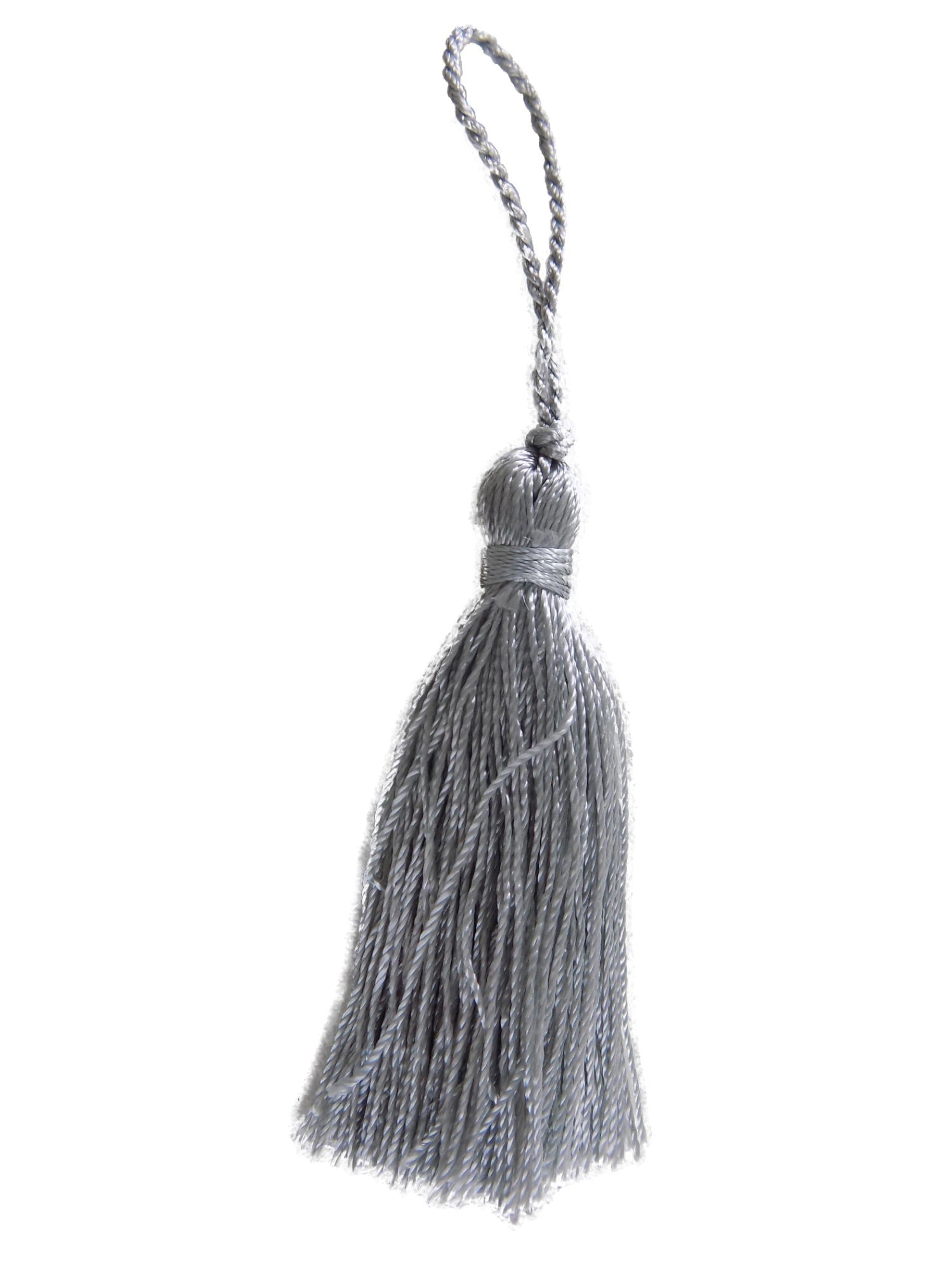 BTTA19 SILVER 6cm TASSEL PACK OF 8