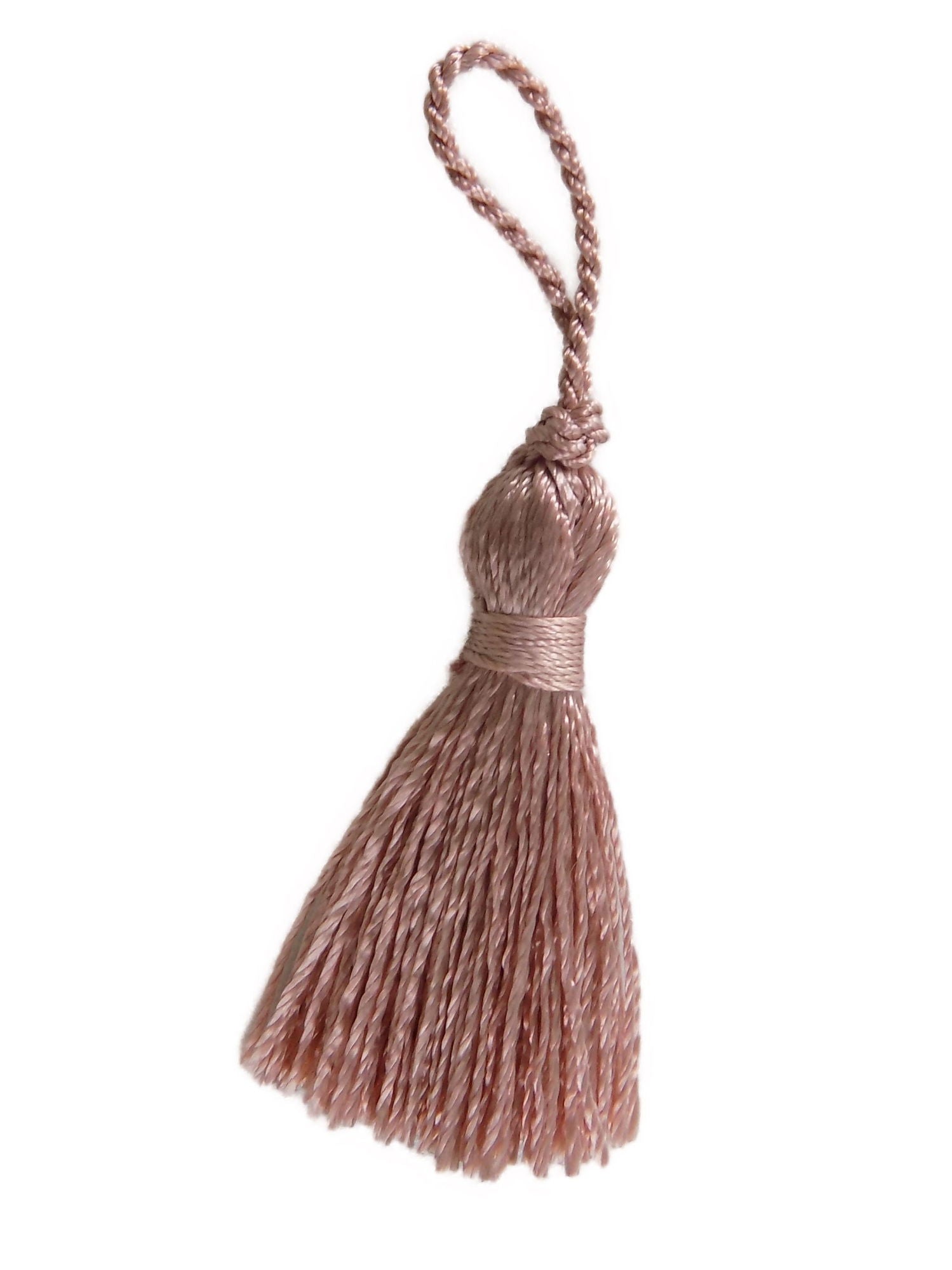 BTTA8 PEACH 4cm TASSEL PACK OF 8