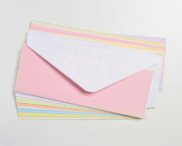 CARD38R - **CARD BLANKS 3 inch X 8 inch RAINBOW WITH ENVELOPES