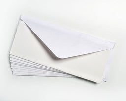 CARD38W - **CARD BLANKS 3 inch X 8 inch WHITE WITH ENVELOPES
