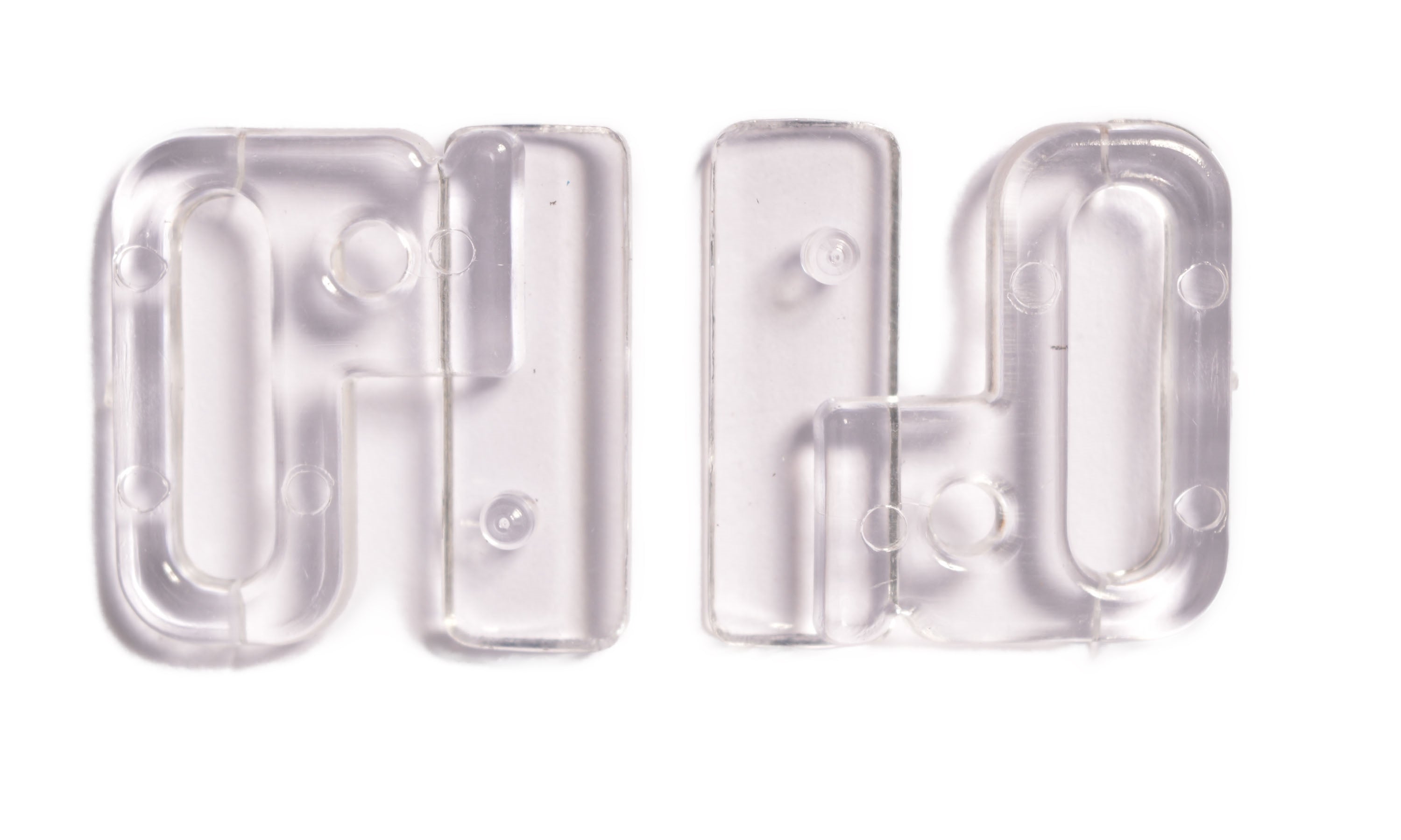 CB1-13C - **BIKINI CLASPS SIZE 13 COL Clear