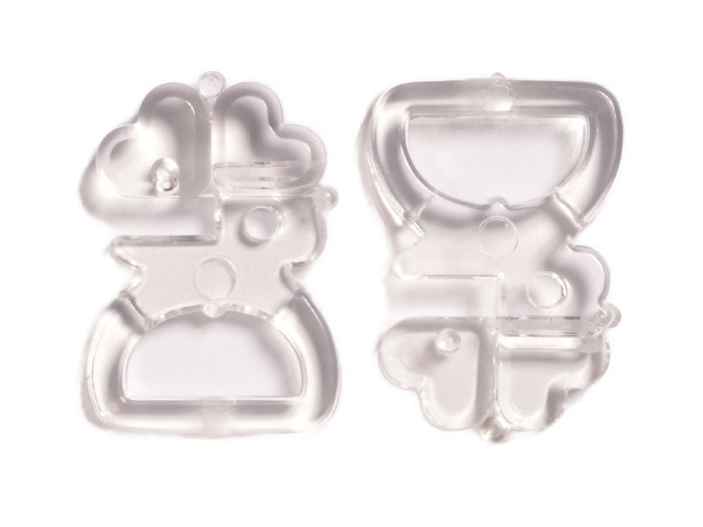 CB2-13C - CLOVER CLASPS SIZE13 COL CLEAR