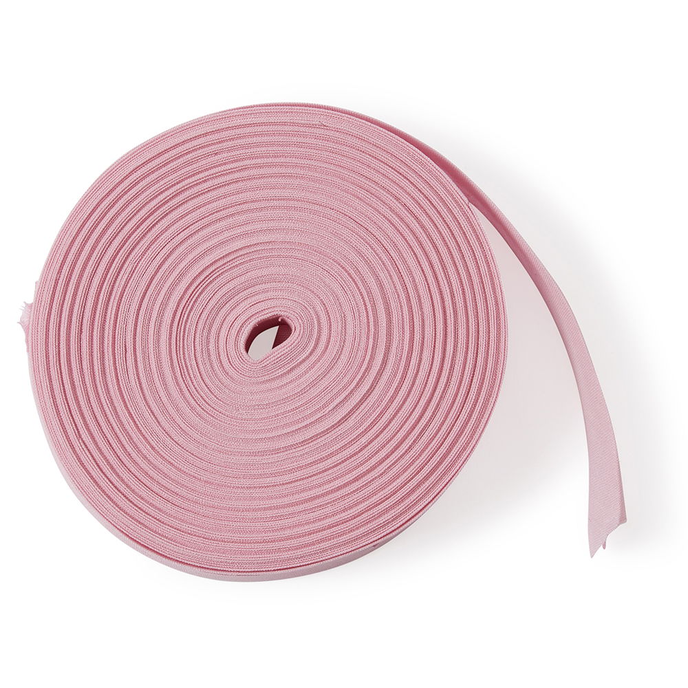 CB25-06 - COTTON BIAS BINDING 25mm BABY PINK x 25m ROLL