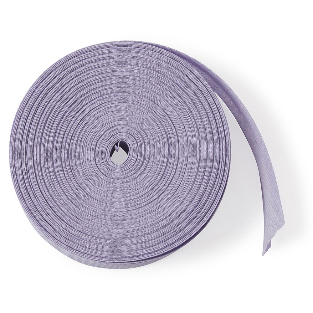 CB25-11 - COTTON BIAS BINDING 25mm PALE LILAC x 25m ROLL