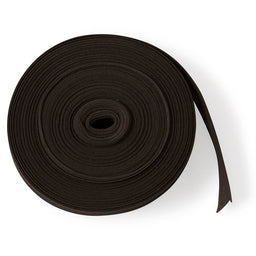 CB25-15 - COTTON BIAS BINDING 25mm DARK BROWN x 25m ROLL