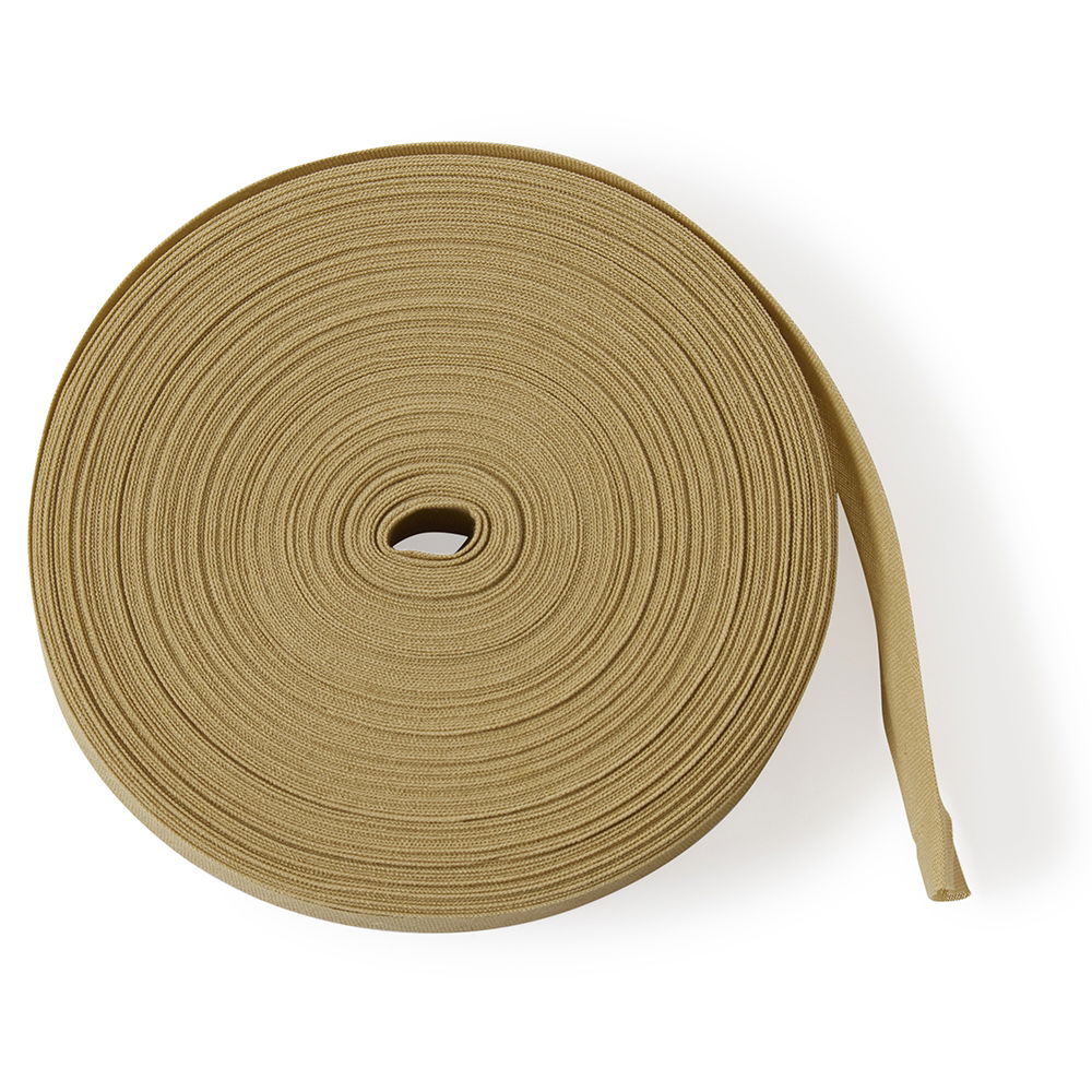 CB25-17 - COTTON BIAS BINDING 25mm BEIGE x 25m ROLL