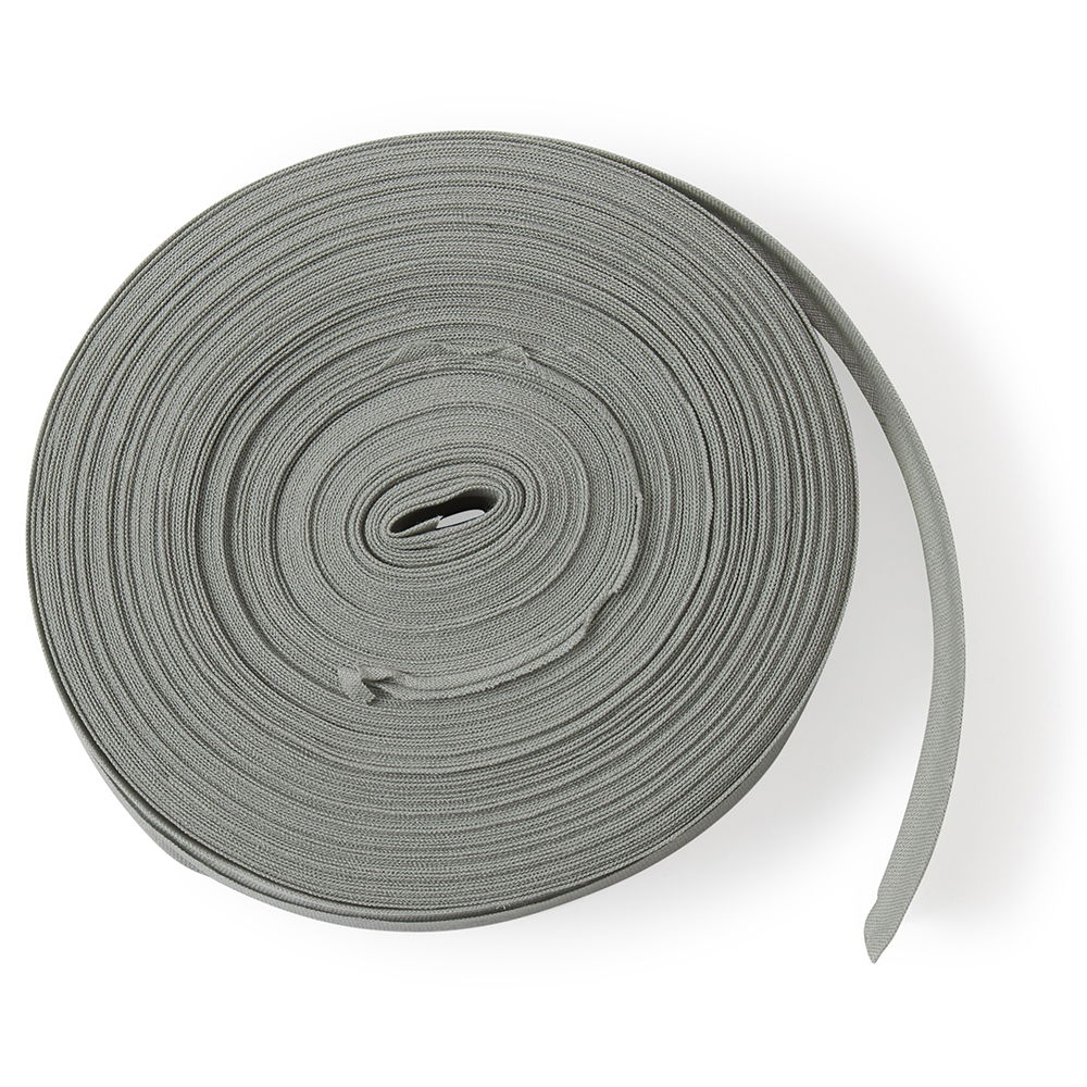 CB25-20 - COTTON BIAS BINDING 25mm DOVE GREY x 25m ROLL