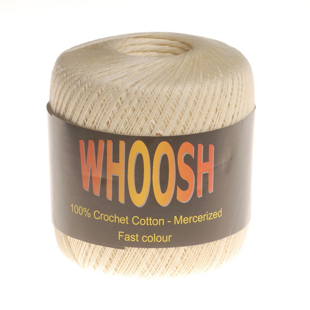 CC-SS478 - WHOOSH 100% CROCHET COTTON BIG BALL 09 CREAM (366m 60g)