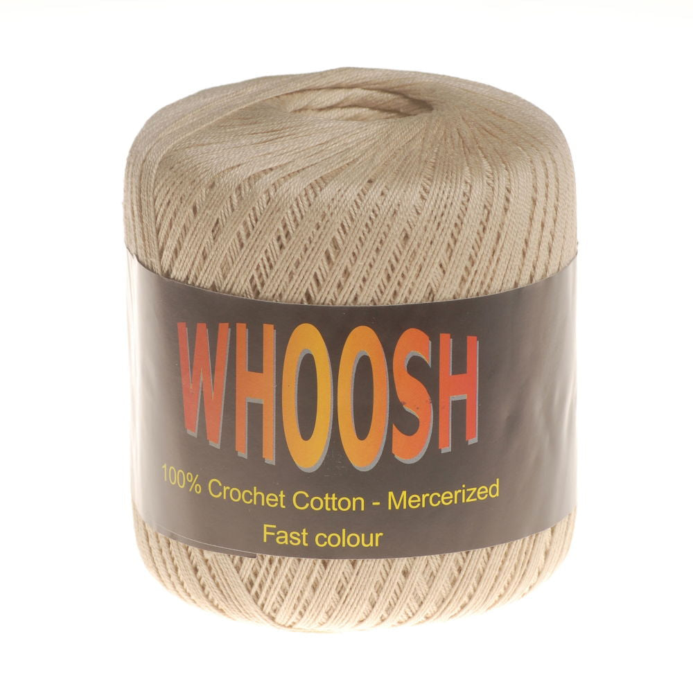 CC-SS479 - WHOOSH 100% CROCHET COTTON BIG BALL 802 ECRU (366m 60g)