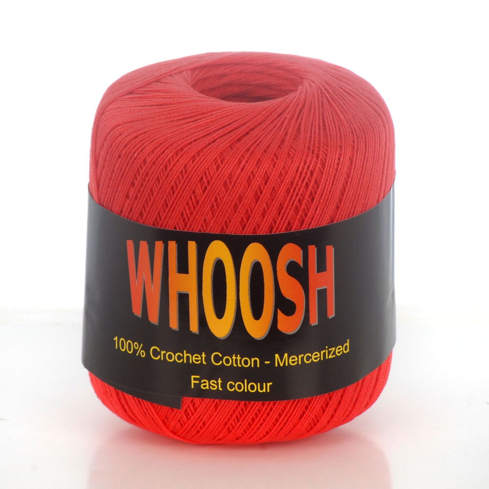 CC-SS485 - WHOOSH 100% CROCHET COTTON BIG BALL 119 RED (366m 60g)