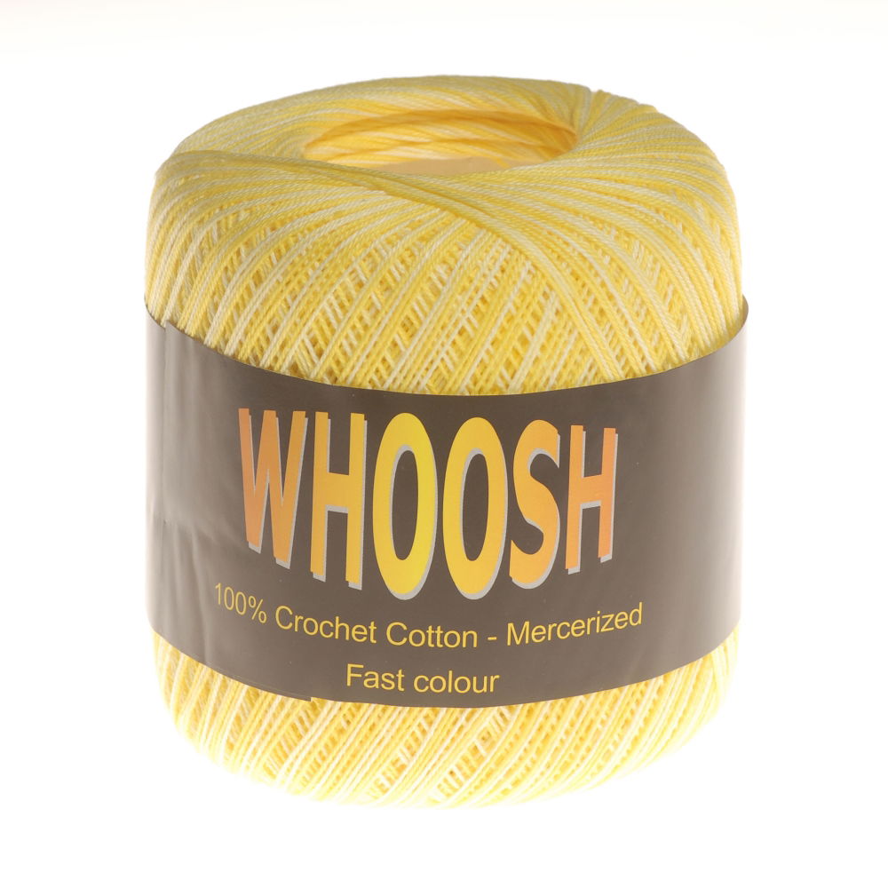 CC-SS489 - WHOOSH 100% CROCHET COTTON BIG BALL 11 VARI LEMON (320m 53g)