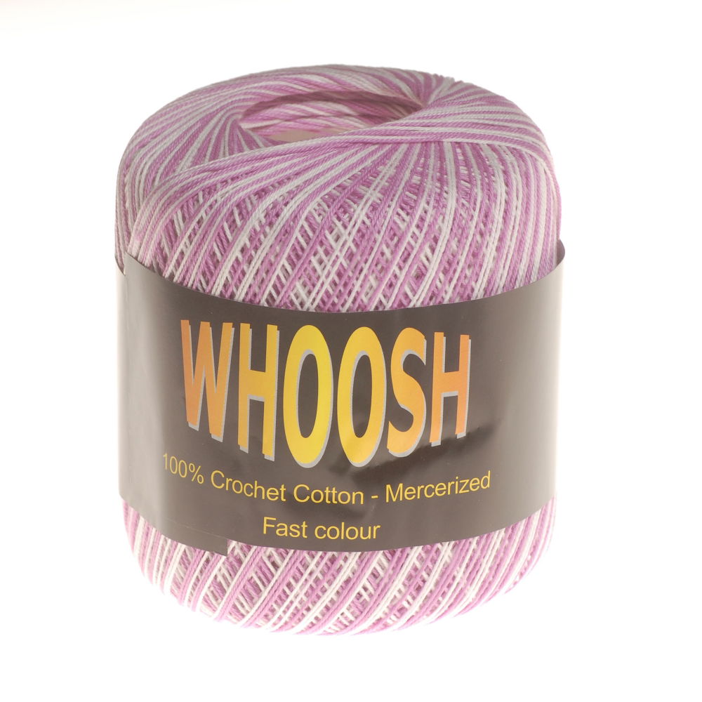 CC-SS490 - WHOOSH 100% CROCHET COTTON BIG BALL 41 VARI LILAC (320m 53g)