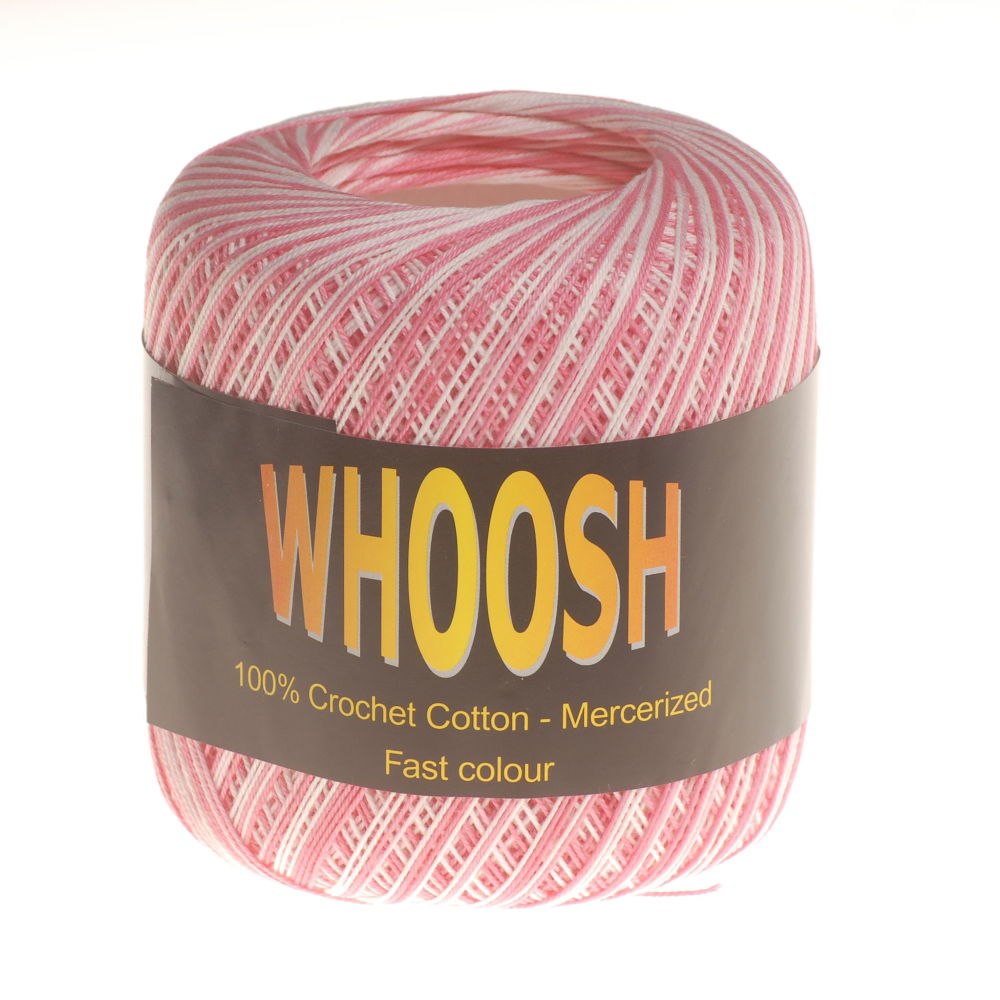 CC-SS491 - WHOOSH 100% CROCHET COTTON BIG BALL 13 VARI PINK (320m 53g)
