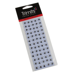 CC120 - SELF ADHESIVE EYES 8MM (65 PER SHEET)