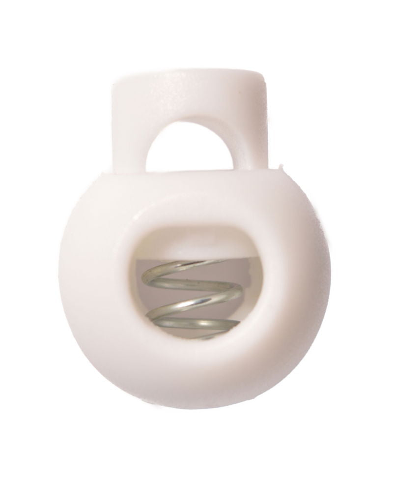 CE20-1 - CORD AND BALL(WITH METAL SPRING)COL1 WHITE **PK50**