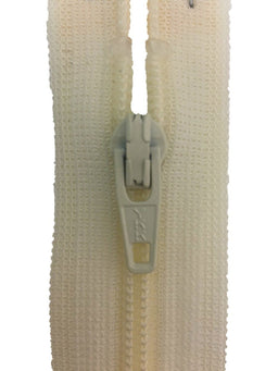 CF036-10-121 - YKK L/W OPEN END ZIP 10 inch 25 cm 121 CREAM