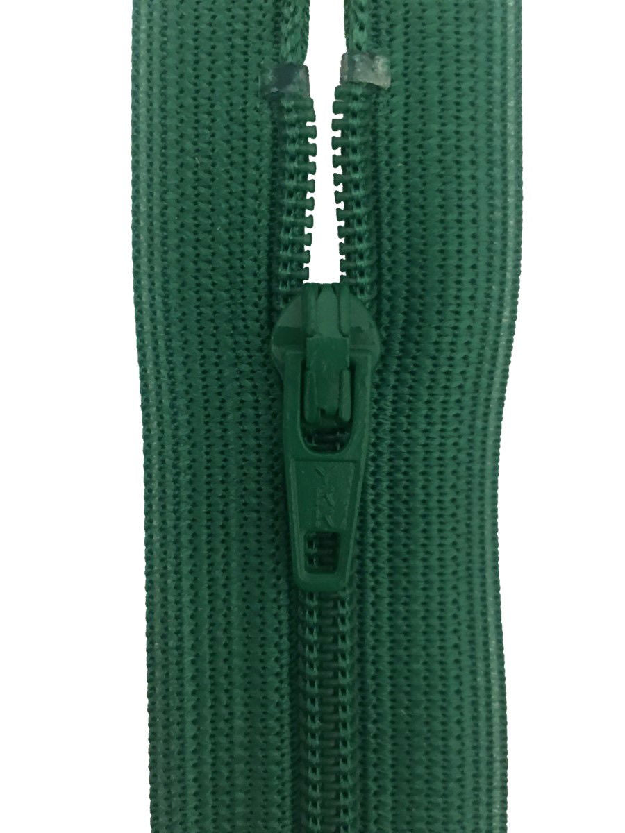CF036-10-152 - YKK L/W OPEN END ZIP 10 inch 25 cm 152 PARROT GREEN