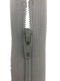 CF036-10-574 - YKK L/W OPEN END ZIP 10 inch 25 cm 574 SHELL GREY