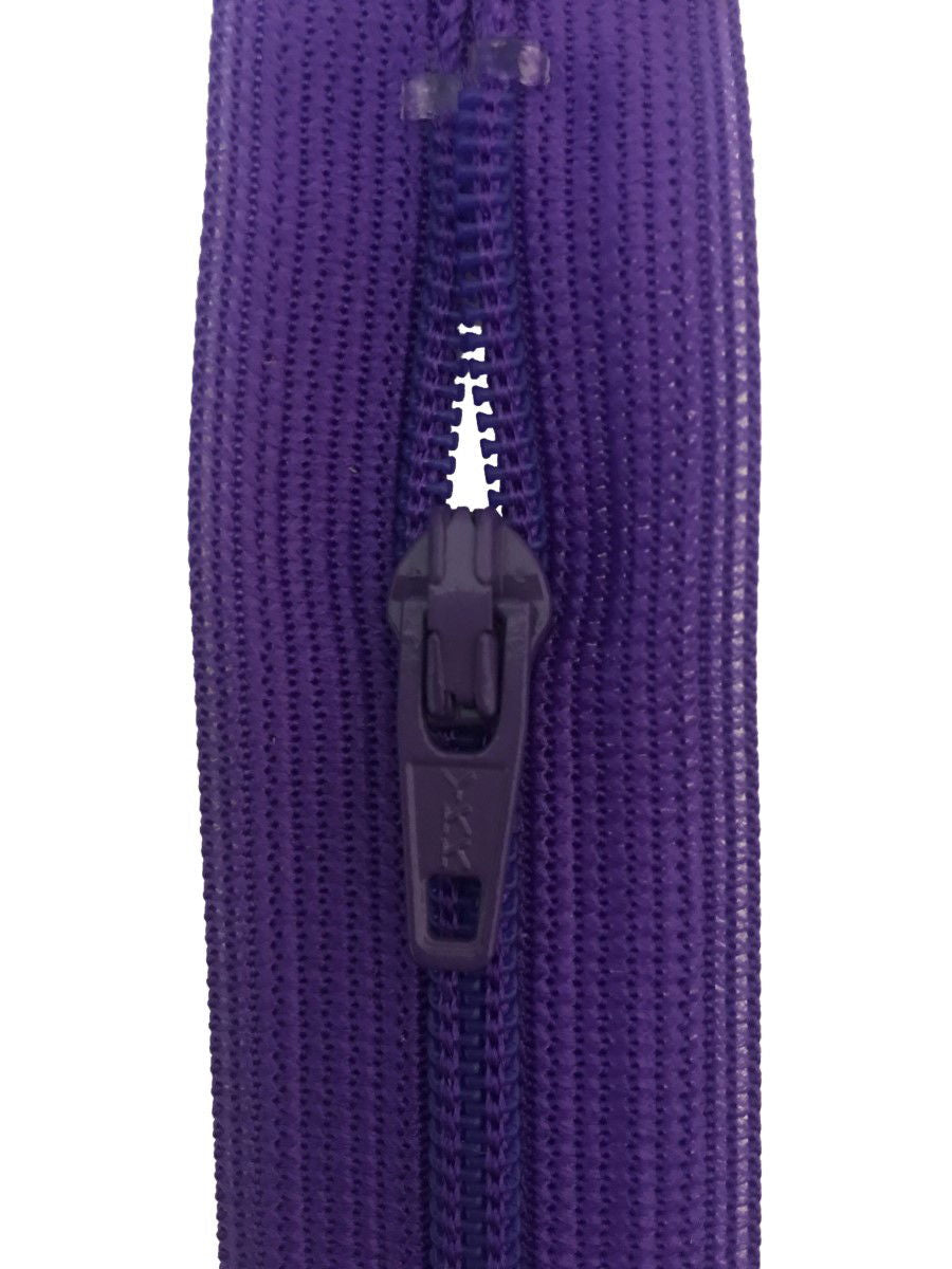 CF036-12-218 - YKK L/W OPEN END ZIP 12 inch 30 cm 218 PURPLE