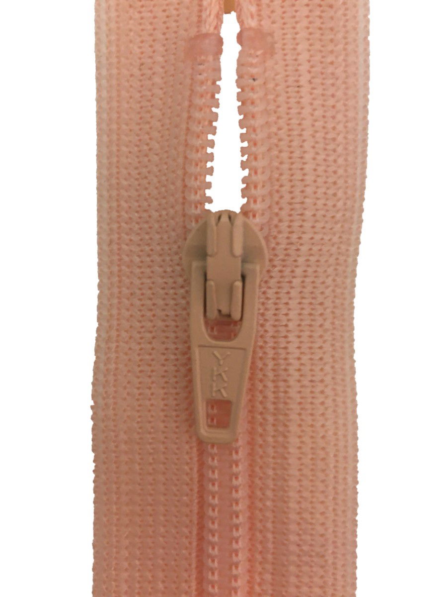 CF036-12-521 - YKK L/W OPEN END ZIP 12 inch 30 cm 521 PEACH
