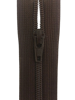 CF036-12-868 - YKK L/W OPEN END ZIP 12 inch 30 cm 868 DK BROWN