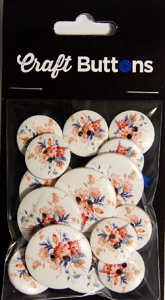 CFB005  **SEHLBACH CRAFT 18/25MM (15PCS)  FLORAL