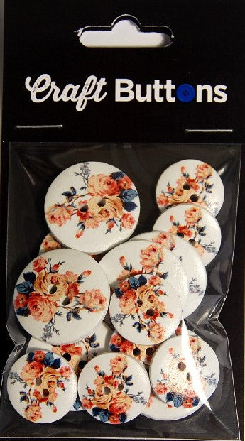 CFB006  **SEHLBACH CRAFT 18/25MM (15PCS) FLORAL