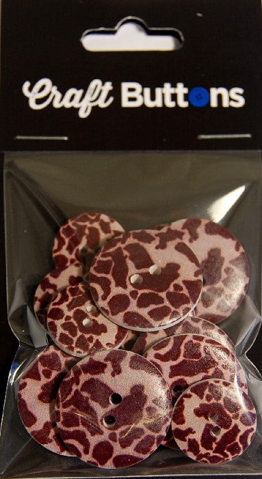 CFB034   **SEHLBACH CRAFT 18/25MM (15PCS)  ANIMAL PRINT