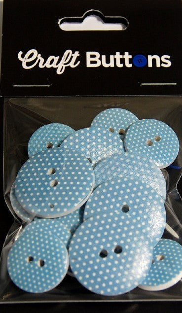 CFB040   **SEHLBACH CRAFT 18/25MM (15PCS)  BLUE/WHITE SPOT