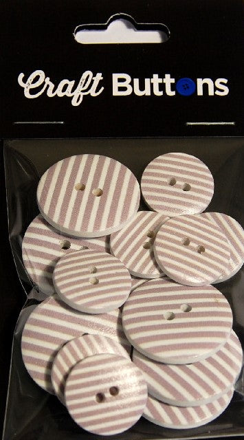 CFB042   **SEHLBACH CRAFT 18/25MM (15PCS) BEIGE STRIPES