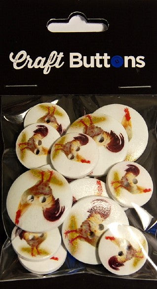 CFB066   **SEHLBACH CRAFT 18/25MM (15PCS)  ROOSTER