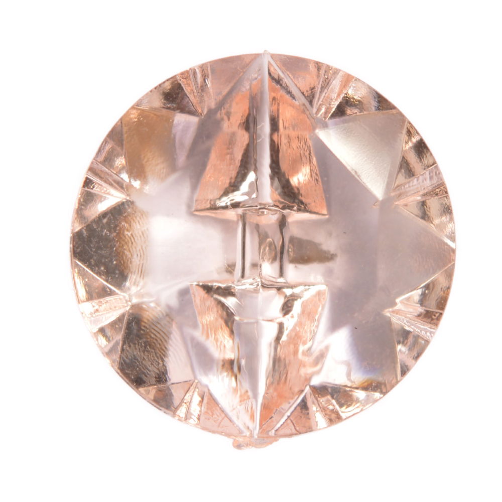 CG1-24-49 - FACETED GLASS SHANK SIZE 24 COL 49 PEACH