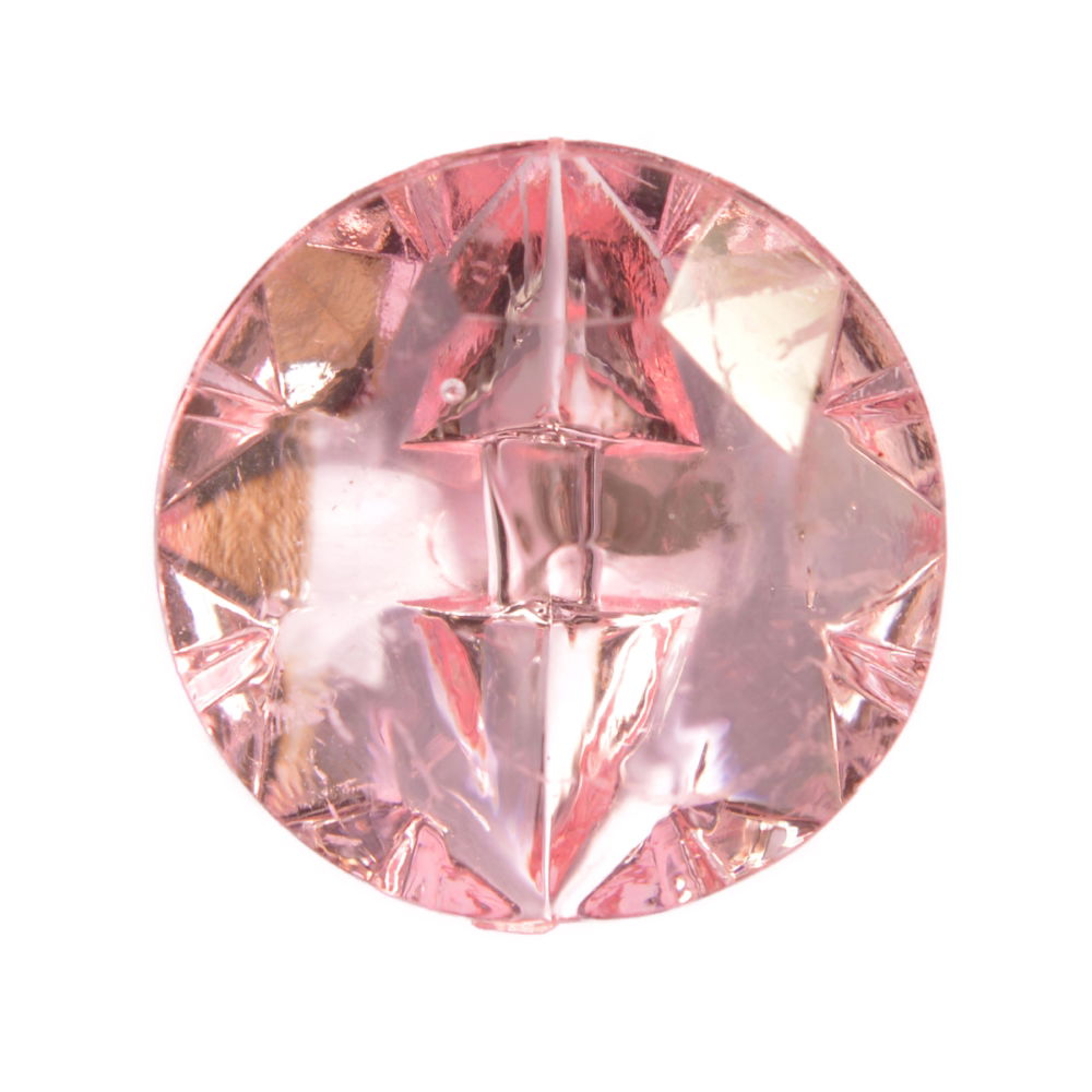 CG1-24-5 - FACETED GLASS SHANK SIZE 24 COL 5 PINK