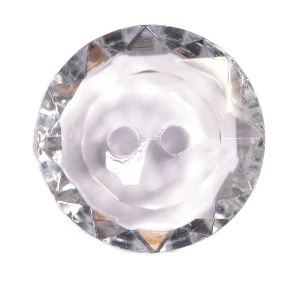 CG2-20-22 - FACETED ACRYLIC GLASS 2 HOLE SIZE 20 COL 22 BLUE