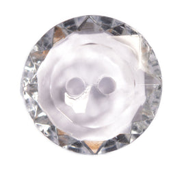 CG2-20-22 - FACETED ACRYLIC GLASS 2 HOLE SIZE 20 COL 22 BLUE