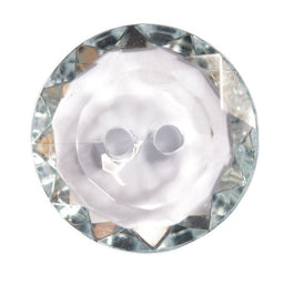 CG2-20-33 - FACETED ACRYLIC GLASS 2 HOLE SIZE 20 COL 33 TURQUOISE