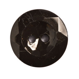 CG2-24-10 - FACETED ACRYLIC GLASS 2 HOLE SIZE 24 COL 10 BLACK