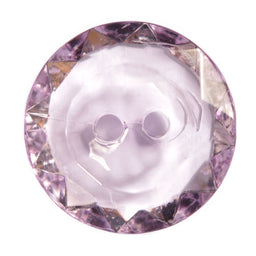 CG2-24-15 - FACETED ACRYLIC GLASS 2 HOLE SIZE 24 COL 15 LILAC