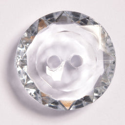 CG2-24-22 - FACETED ACRYLIC GLASS 2 HOLE SIZE 24 COL 22 BLUE