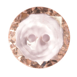 CG2-24-49 - FACETED ACRYLIC GLASS 2 HOLE SIZE 24 COL 49 PEACH