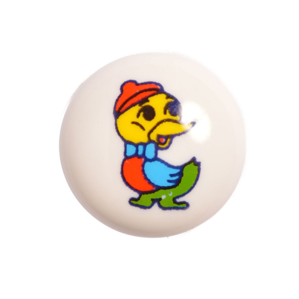 CG4-24L-G - BUTTONS - PRINTED DUCK (WHITE ACRYLIC GLASS)