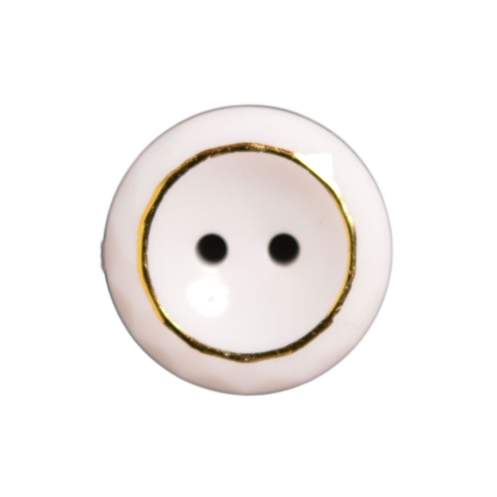 CG5-20 - WHITE FACET WITH GOLD RING SIZE 20