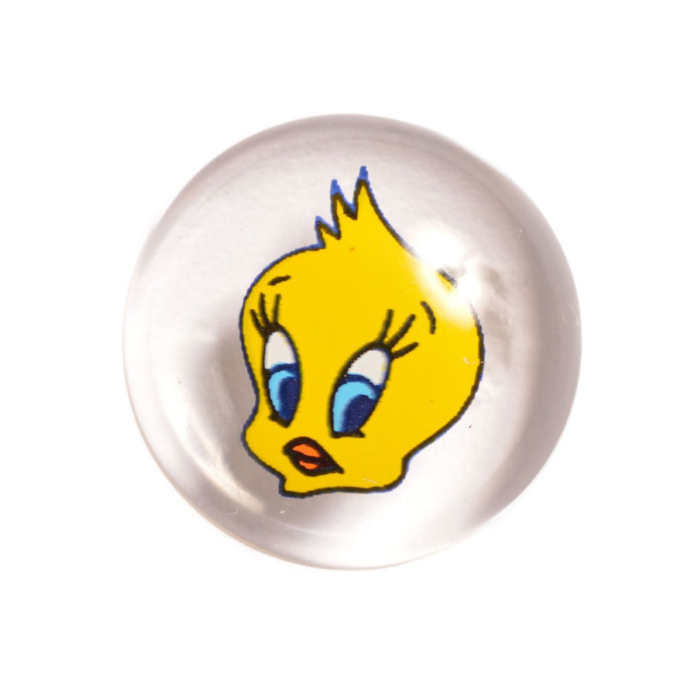 CG7-24L-G - BUTTONS - PRINTED TWEETIEPIE  (CLEAR ACRYLIC GLASS)
