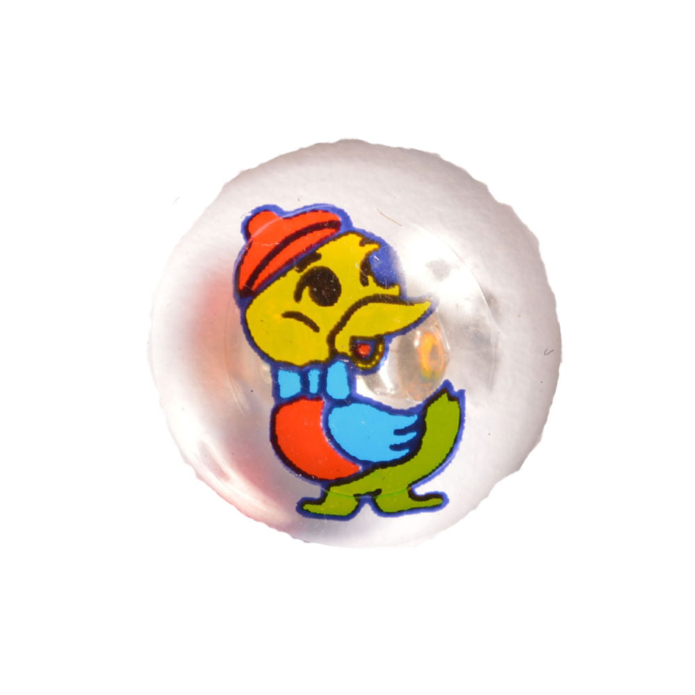 CG7-24L-K - BUTTONS - PRINTED DUCK (CLEAR ACRYLIC GLASS)