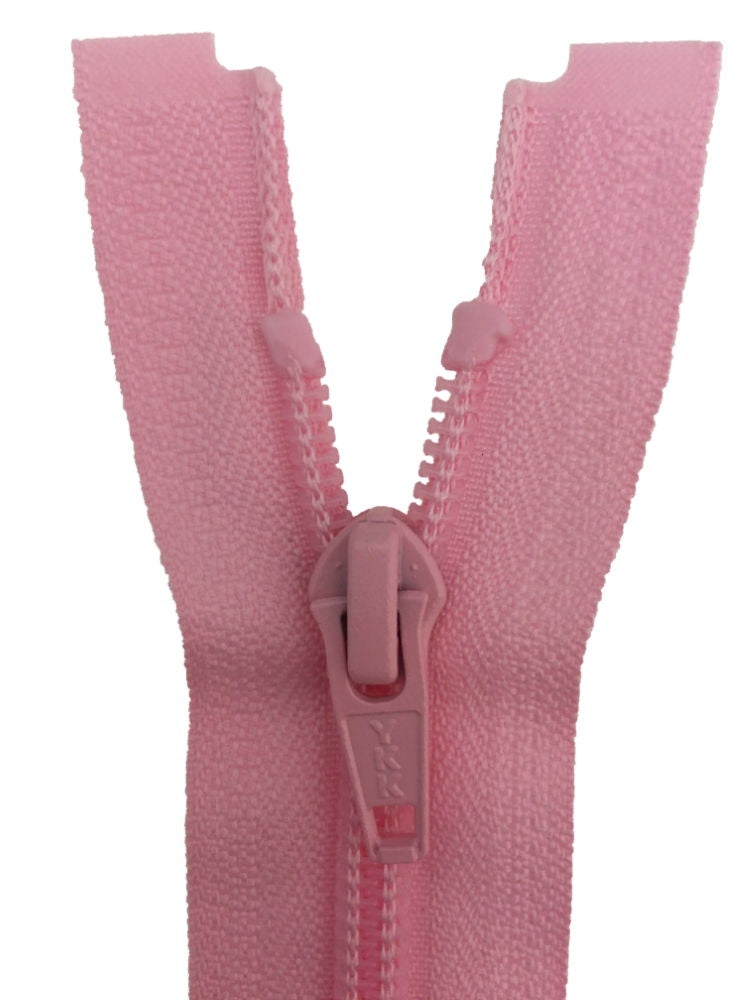 CN056-10-513 - YKK MED/W OPEN END ZIP 10 inch 25 cm 513 PINK