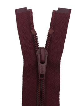 CN056-10-527 - YKK MED/W OPEN END ZIP 10 inch 25 cm 527 PLUM